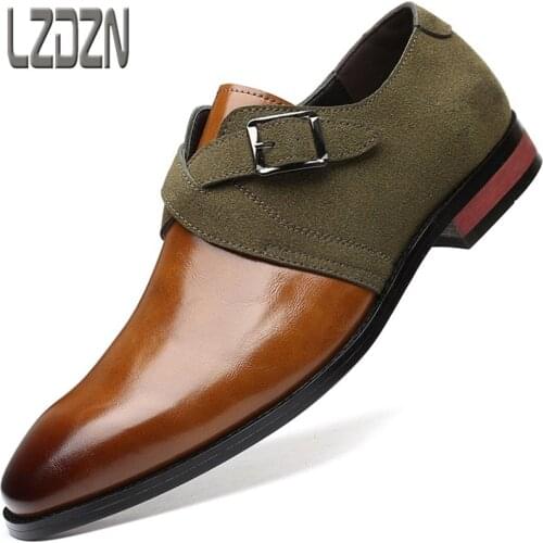 Mens Leather Shoes Leisure Big Head Martin Short Boots Mens Shoes Wedding Groom Shoes Business No Laces Chelsea boot retro