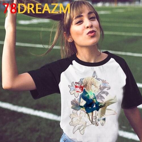 Violet Evergarden Saiki k tshirt female japanese grunge 2021 tshirt top tees kawaii tumblr