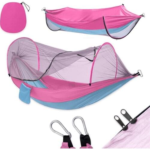With Mosquito Net Automatic Quick-opening Hammock Hamac Ouverture Rapide Automatique Mosquito-proof Mosquito Net Hammock