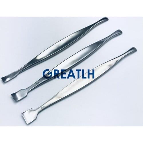 Bone elevators double-ended plates