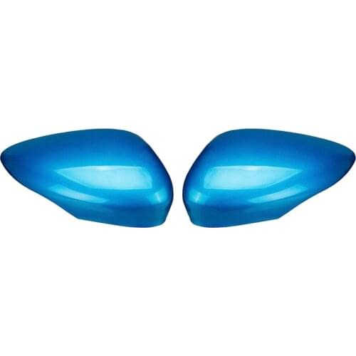Wing Door Rearview Mirror Cover for Ford Fiesta MK7 2008 2009 2010 2011 2012 2013 2014 2015 2016 2017 Blue