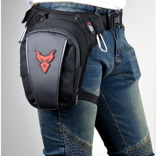 Men Waterproof Waist Pouch Bag Thigh Hip Belt Fanny Pack Shoulder Bag Casual Motorcycle Outdoor Sport Oxford Motorcycle Leg Bag
