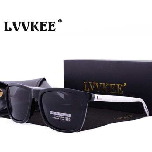 LVVKEE 2020 New Aluminum magnesium Legs Mens Sunglasses Classic Design Polarized Women Sun Glasses UV400 Night Vision Goggles