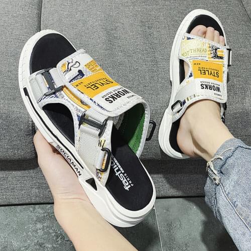 Men Sandals Summer Leisure Beach Holiday Sandals Men Shoes Outdoor Male Retro Comfortable Casual Sandals Men