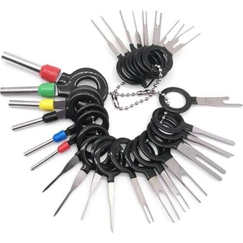 26PCS Automotive Plug Terminal Remove Tool Set Key Pin Car Electrical Wire Crimp Connector Extractor Repair Tools Kit