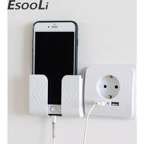 Esooli Dual USB Port Wall Charger Adapter Charging 2A Wall Charger Adapter EU Plug Socket Power Outlet Panel Grounded Electric