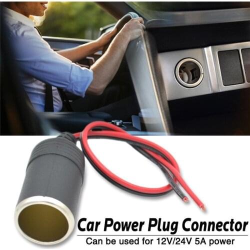 New 2019 1Pcs 12V 10A Max 120W Car Cigarette Lighter Charger Cable Light Female Socket Plug High Quality Car Accessories#292500