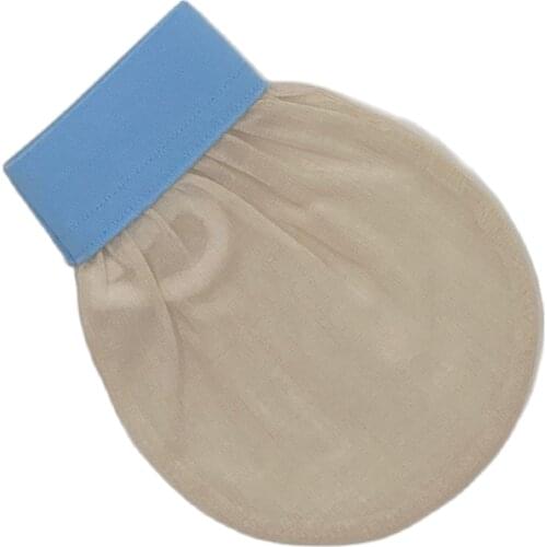 Feel Fine 100% Raw Turkish Cocoon Silk Face Mitt Exfoliating Face Glove Remover Dead Skin Scrubber and Makeup Bar Tool No Sponge