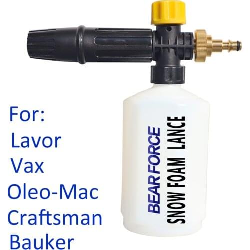 High Pressure Soap Foamer Snow foam lance car clean foam wash nozzle foam maker for Lavor Vax Bauker Lavorwash Pressure Washer