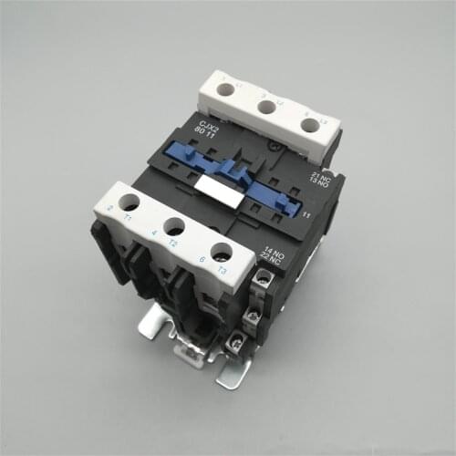 CJX2-8011 Industrial Magnetic Contactor 3 Phase 80A Din Rail Telemecanique Contactor AC12V 24V 36V 48V 110V 220V 380V