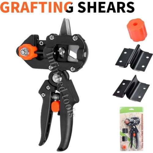 Garden Grafting Clippers Tool 1Set Professional Pruner Kit Plant Pruning Shears Scissor Knife Pruner Kit for Fruit Tree Grafting