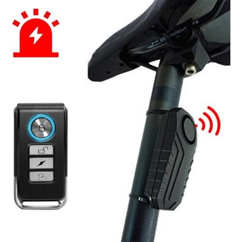 Bike Alarm Motorcycle Anti-Lost Remote Control Alert IP55 Waterproof Bike Vibration Wireless Alarm Bicycle Accessories