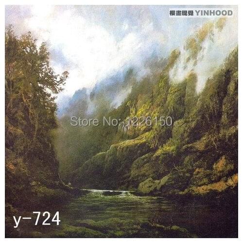 Mysterious scenic Backdrop Y724,10ft x20ft Hand Painted Photography Background,estudio fotografico,backgrounds for photo studio