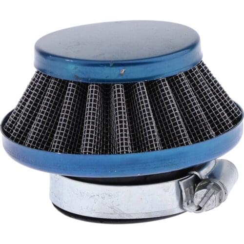 35MM MOTORCYCLE ATV INTAKE CARBURETOR AIR FILTER AIR CLEANER NEW Blue