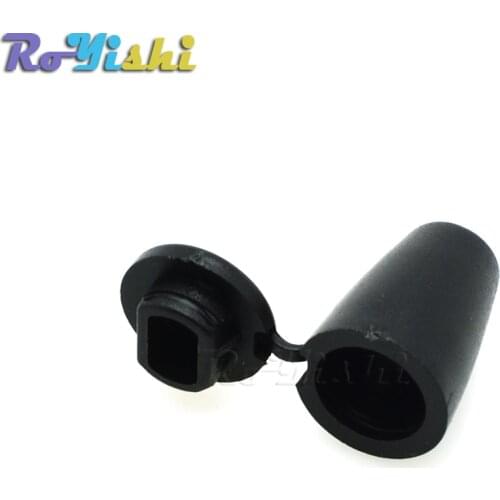 Bell Stopper With Lid Cord Ends Lock Stopper Plastic Black Toggle Clip for Paracord Clothes Accessories