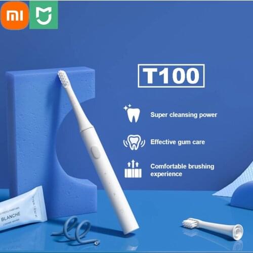 XIAOMI MIJIA T100 Sonic Electric Toothbrush IPX7 Waterproof USB Rechargeable Toothbrushes Adult Ultrasonic Automatic Tooth Brush