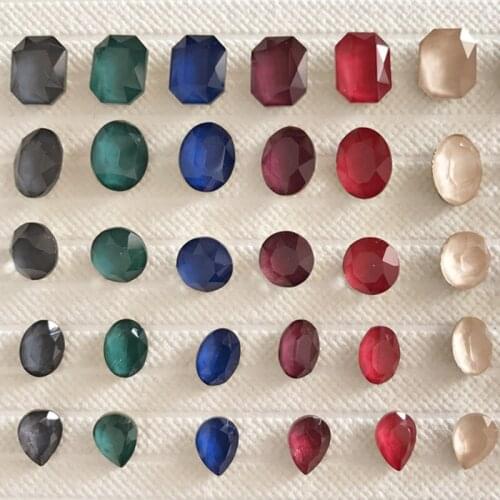 100pcs/pack K9 Solid Quality Mixed Colors Mix Size Nail Art Rhinestones Glass Diamond Nail Crystal DIY Flatback Decor Tools