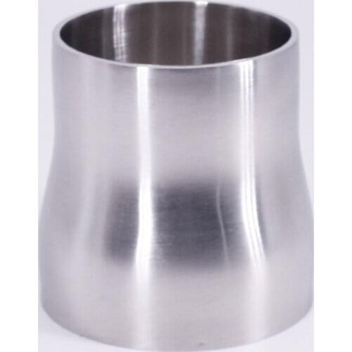 70mm 2.75" DN65 Turn 60mm DIN Butt Welding Reducer SUS 304 Stainless Steel Sanitary Pipe Fitting Homebrew Beer Exhaust