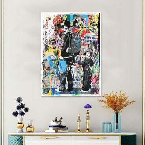 Abstract Graffiti Art Posters And Prints Modern Street Canvas Painting Print Home Decoration Wall Art Pictures Living Room Mural