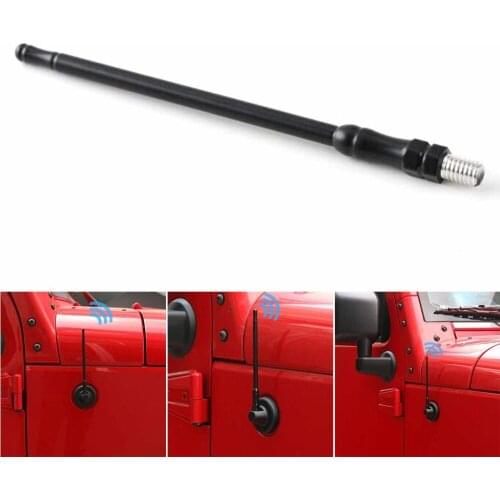 10.2" Car Antenna for Jeep Wrangler JK 07~17 Black Radio FM Antenna Automobiles Accessories