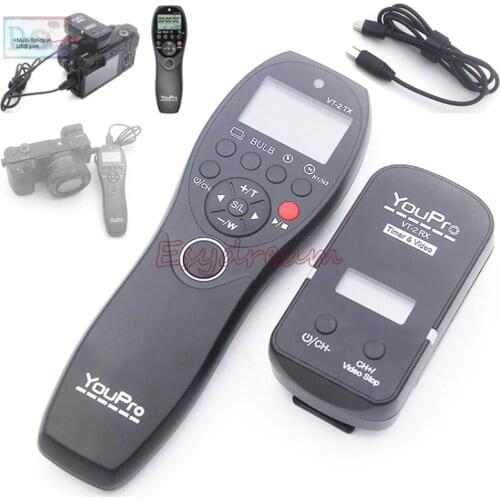 Wireless Video Timer Remote Control + Multi-Terminal Cable as RM-VPR1 for Sony A1 A9 A7R III IV A6500 A6600 RX100 M5 M6 M7 ZV1