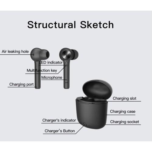 Newest Bluedio Hi wireless bluetooth earphone for phone stereo sport earbuds headset with charging box built-in microphone