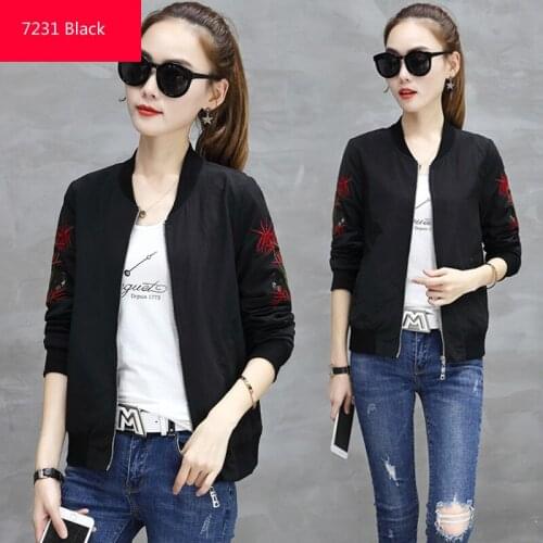 Baseball Jacket Women Clothes Plus Size Coat 2020 Embroidery Womens Spring Autumn Korean Jackets Casaco Feminino KJ394