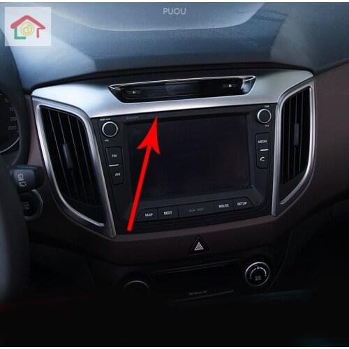 Center Console Panel decoration cover ABS interior mouldings car-styling products accessory For ix25 Hyundai Creta 2015-16 2018