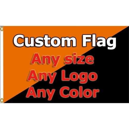 Custom Flag Banner 3x5ft Any Logo Any Color Banner 2x3ft 4x6ft 5x8ft Sports Club Fans Company Advertising Flag Banner Gift Decor