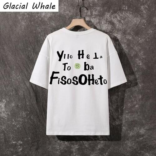 GlacialWhale Mens T-shirt Men 2021 Summer Tops Graphic Cotton T-shirts Japanese Streetwear Harajuku Oversized T Shirt For Mens