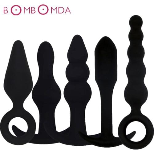 Smooth Silicone Dildo Vibrator Male Prostate Massage Anal Plug G Spot Butt Plug Anal Toys Adult Masturbation Sex Toys for Couple