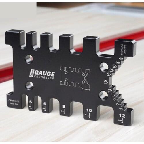 Measuring Ruler Woodworking Tenon and Mortise Milling Gauge Angle Miter Gauge Template Right Angle Sawing Jiont for Table Saw