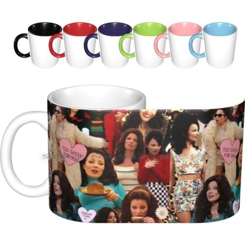 Fine Fran Ceramic Mugs Coffee Cups Milk Tea Mug Fine Fran Fran Drescher The Nanny Nanny Collage Grandma Yetta Sylvia Fine 90s