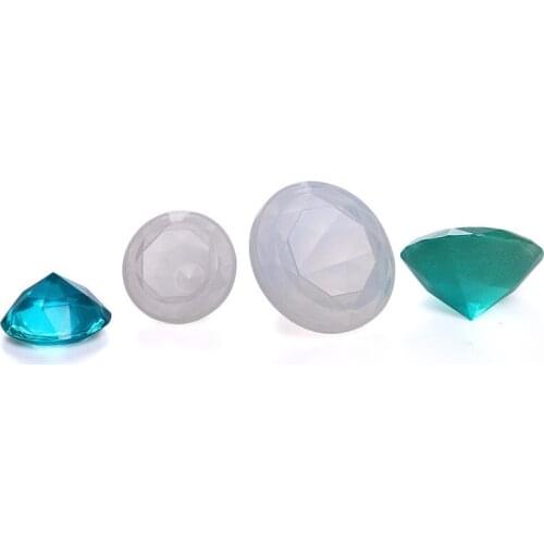 Creative Cake Making Moulds Cake Decorating Tools Diamond Shape Crystal Silicone Mold DIY Handmade Love Heart Jewelry Tools