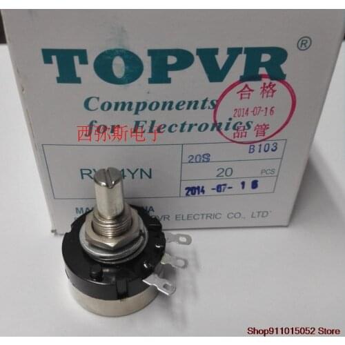 TOPVR lap potentiometer RV24YN20SB103 B10K inverter variable resistance potentiometer