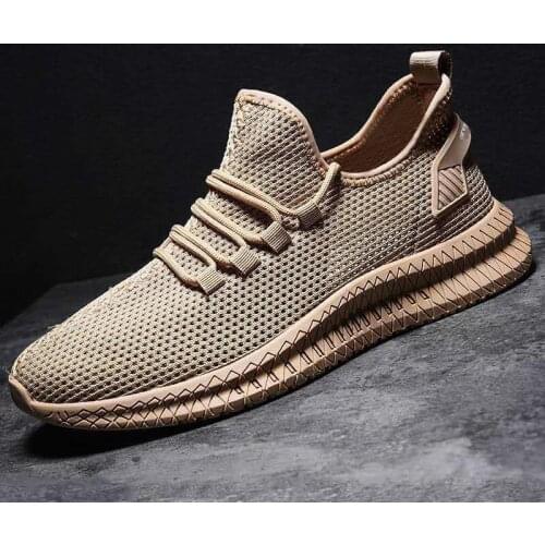 Large Size Summer Mesh Mens Running Shoes Mens Shoes Brand Sneakers Men Sports Shoes Sport Men Brown Athletic Brands GME-1511