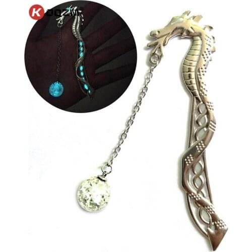 Dragon Shape Book Markers Bookmark Label Read Maker Bookmark For Books School Stationery Luminous Glow In The Dark Bookmarks