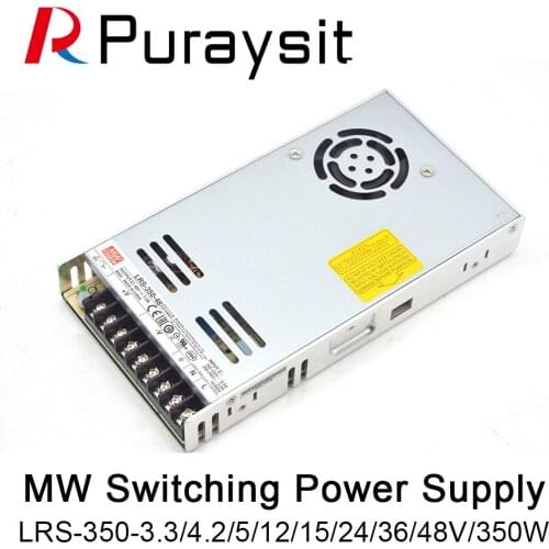 MeanWell LRS-350 series 12V 24V 36V 48V meanwell single output enclosed type Switching Power Supply