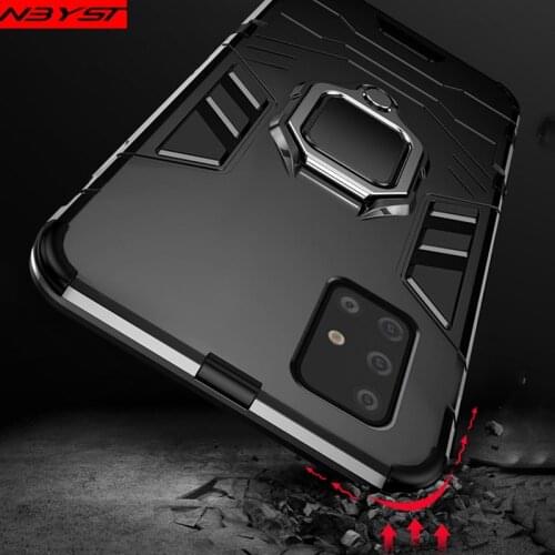 Metal Magnetic Ring Holder Cover For Samsung Galaxy M31 M21 M11 A31 A41 A51 A71 A30 A30S A50 M30S S9 S10 S20 Plus A20 A20S Case