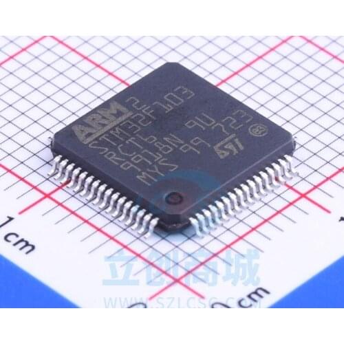 1 pçs/lote STM32F103 STM32F103RCT6 LQFP64 microcontrolador