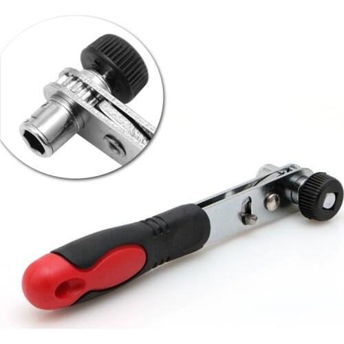 Mini Rapid Ratchet Wrench 1/4" Screwdriver Rod Quick Socket Wrench Tools Red