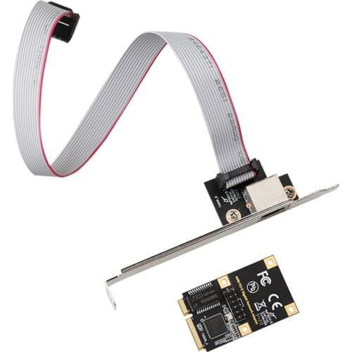 Mini PCI-E Interface RJ45 Network Interface Gigabit Wired Network Card 10/100/1000Mbps for Desktop PC TXI009