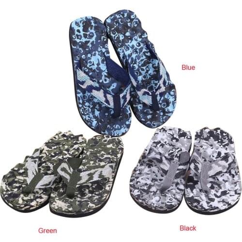 Men Camouflage Flip Flops Slippers Shoes Sandals Slipper indoor & outdoor Casual Men Non-Slip Beach Shoes sapato masculino 40-45