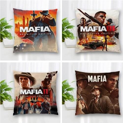 Custom Square Pillowcase Gangster Mafia Soft Pillow Cover Zippered More Size Two Sides DIY gift Pillowcase 35x35cm 60x60cm