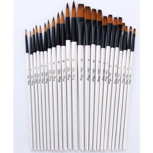 12 Colors Halloween Paint Brush Kit Kids Face Body Art Painting Brush Set Water Paint Oil Tattoo Bodypainting Halloween Party