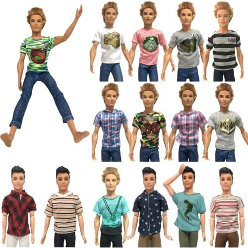 NK Mix Prince Ken Doll Clothes Fashion Suit Cool Outfit For Barbie Boy KEN Doll Best Childrens Birthday Presents Gift KA1 JJ