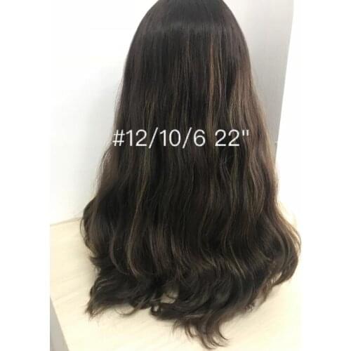 Tsingtaowigs Custom made European virgin hair unprocessed hair wavy jewish wig Best Sheitels wigs free shipping