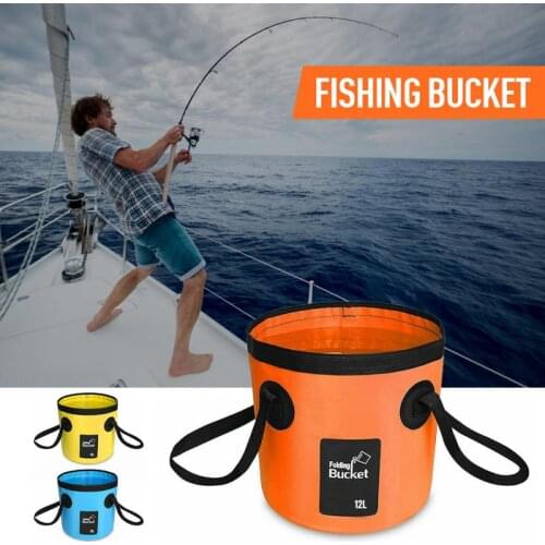 12L 20L Portable Waterproof Water Bag Folding Bucket Water Storage Container Carrier Bags For Fishing Camping Hiking accessories