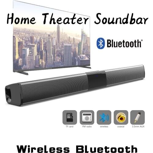 BS28D 20W TV Sound Bar Wired and Wireless Bluetooth Speaker Home Surround SoundBar for PC home Theater restauran TV Speaker