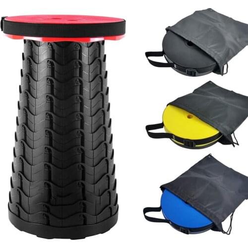 Outdoor Telescopic Stool Retractable Chairs Portable Lounge Folding Chair Camping Convenient Fishing Foldable Plastic Stool